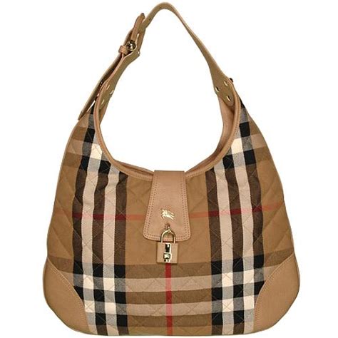 burberry house check hobo|Burberry grommet hobo shoulder bag.